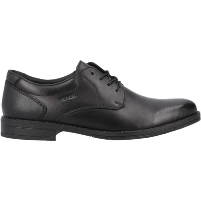 Rieker Men's Dominik 04 Leather Dress Shoes In Nero/black In Multi