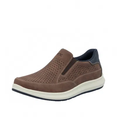 Rieker Men's Reinhard Sneaker In Fuchs/midnight In Animal Print