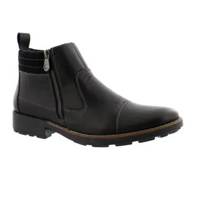 Rieker Men's Ron Zip Up Ankle Boots In Nero/black