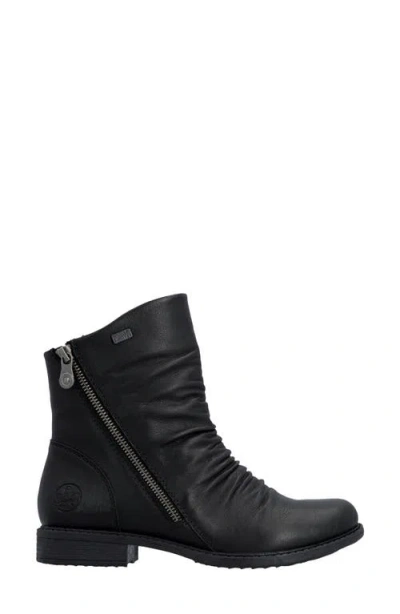 Rieker Ornella 53 Leather Bootie In Black