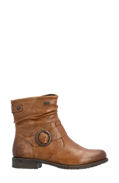 Rieker Ornella 57 Leather Bootie In Brown