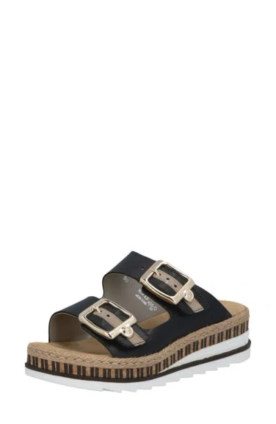 Rieker Regina 55 Slide Sandal In Black