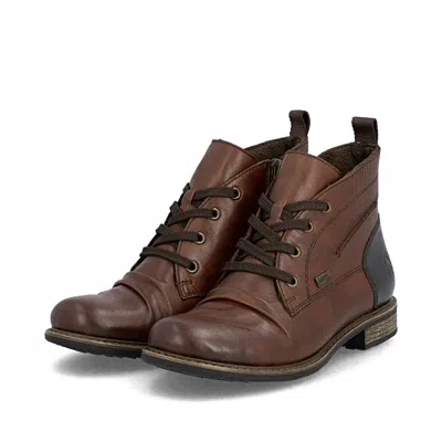 Rieker Women's 74804 Lace-up Boots In Chestnut/antik In Brown