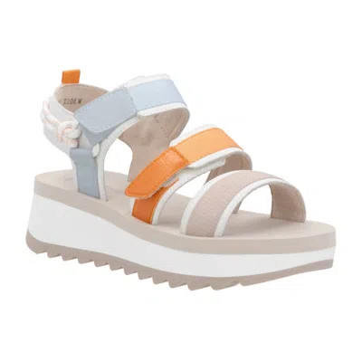 Rieker Women's Bailey Platform Sandal In Paper In Multi