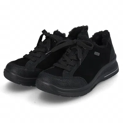 Rieker Women's Eike 02 Velvet Sneakers In Black