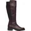 Rieker Women's Faith Leather Knee High Boots In Brown In Brown