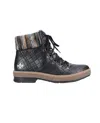 Rieker Women's Felicitas Rugged Boots In Black/multi In Multi