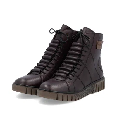 Rieker Women's Fenja Boot In Mogano In Black