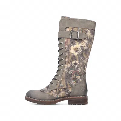 Rieker Women's High Boot In Multi In Gray
