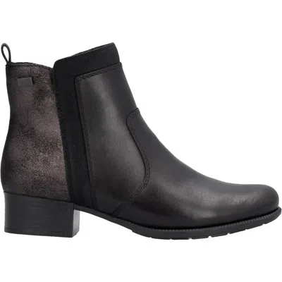 Rieker Wisconsin Womens Ankle Boots Colour: Nut, Size: 7.5 / 41 In Black