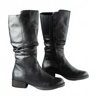 Rieker Women's Leather Boots In Black