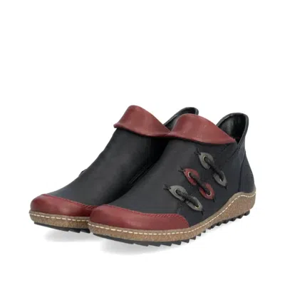 Rieker Women's Liv Shoe In Wine/schwarz/smoke