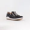 Rieker Women's Liv Sneaker In Black Leather Combi In Black