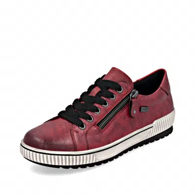 Rieker Women's Maditta 00 Sneaker In Mohn/mohn In Multi