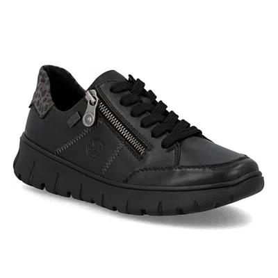 Rieker Women's N1301 Lace Up Shoes In Schwarz In Black