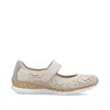 Rieker Women's Nikita Shoes In Cream In White