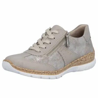 Rieker Women's Nikita Sneakers In Ice/rose-metallic In Gray
