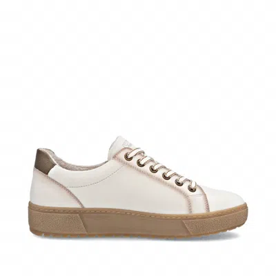 Rieker Women's Noelani 00 Sneaker In Cotton/bronze In Neutral