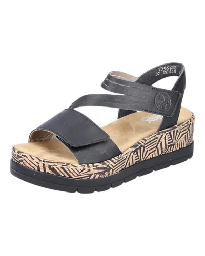 Rieker Women's Platform Sandals In Black