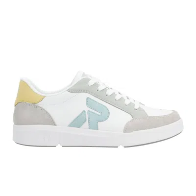Rieker Women's R-evolution Adelia Sneaker In Marble/weiss/cyan In White