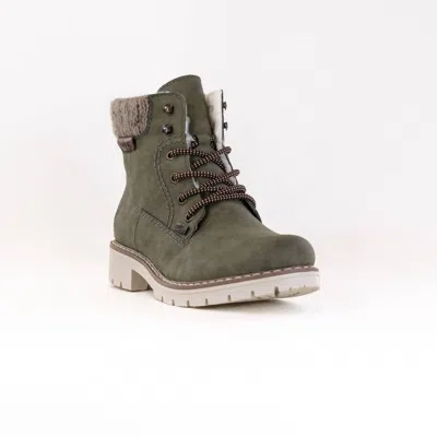 Rieker Women's Sabrina Boots In Liane/ Mogano/ Stein In Green