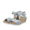Rieker Women's Sandal In Sky Blue In Blue