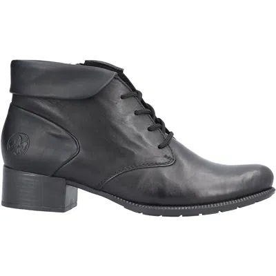 Rieker Women's Sariana 31 Leather Ankle Boots In Black