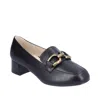 Rieker Women's Violet 52 Heeled Loafer In Black In Black