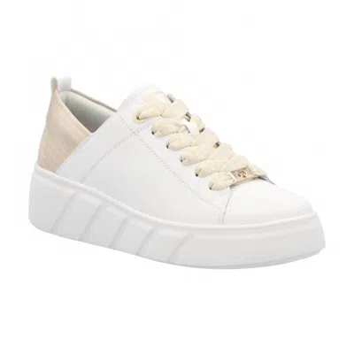 Rieker Women's W2602 Platform Sneaker In Weiss In White