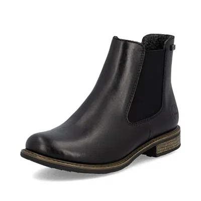 Rieker Women's Zip Chelsea Boot In Black