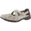 Rieker Womens Cushioned Footbed Leather Ballet Flats In Multi
