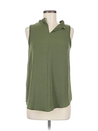 Rielle Sleeveless Blouse In Green