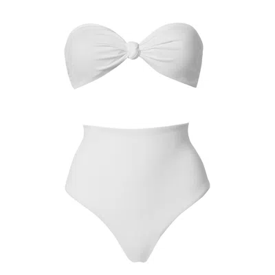 Rien By Penny Vomva Women's Alice Bikini White Rib