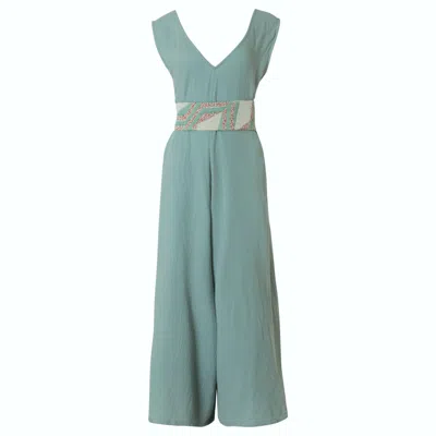 Rien By Penny Vomva Women's Green Ramil Overall Dusty Mint