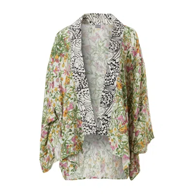 Rien By Penny Vomva Women's Metamorphosis Kimono Floral - Butterfly Details