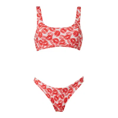 Rien By Penny Vomva Women's Red Sun & Dreams Bikini Kiss