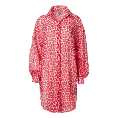 Rien By Penny Vomva Women's Red Sun & Dreams Shirt Hearts