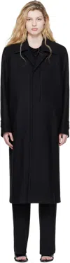 Rier Black Classic Loden Coat