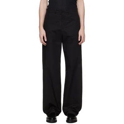 Rier Black Cotton Trousers