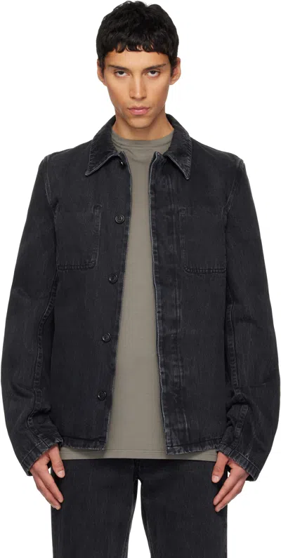 RIER BLACK FADED DENIM JACKET