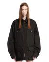 Rier Black Field Jacket In Black