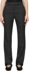 Rier Black Fitted Trousers In Black