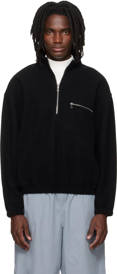 Rier Black Fleece Sweatshirt