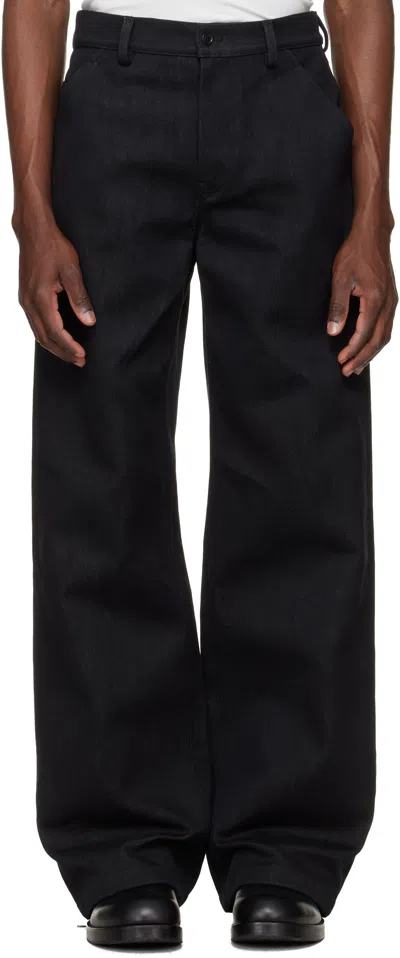 Rier Black Gabardine Trousers