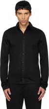 Rier Polar Wool Shirt In Black