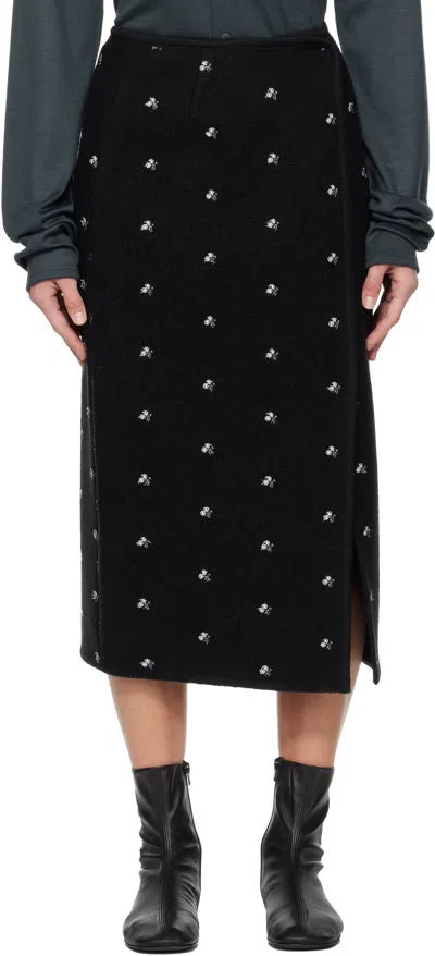 Rier Black Walker Midi Skirt
