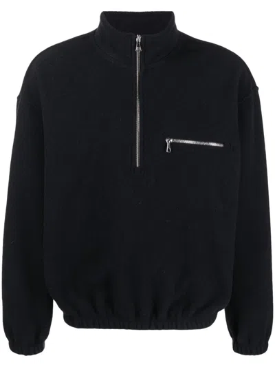 Rier Black Wool  Sweaters.