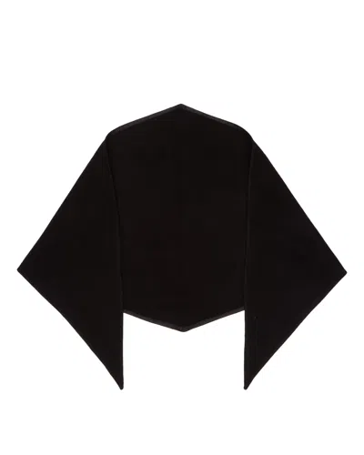 Rier Black Wool Scarf