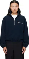 Rier High-neck Zip-front Sweatshirt In Multi