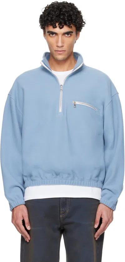 Rier Blue Fleece Sweater